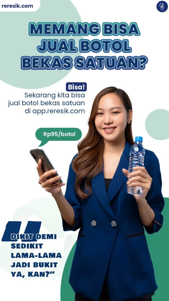 Jual sampah plastik botol air minum