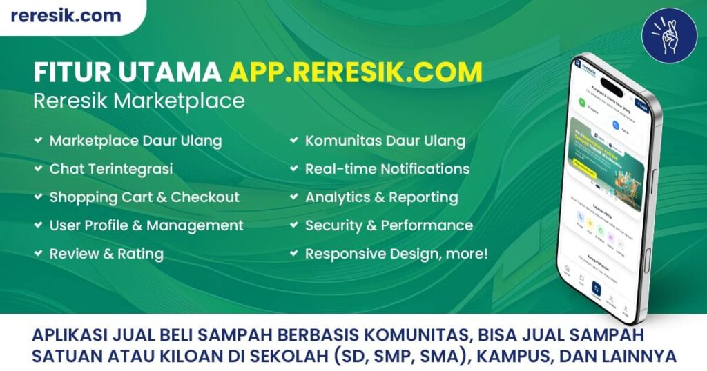 Fitur Reresik Marketplace-Aplikasi Jual Sampah Online