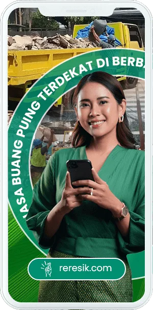 Jasa buang puing atau brangkal terdekat