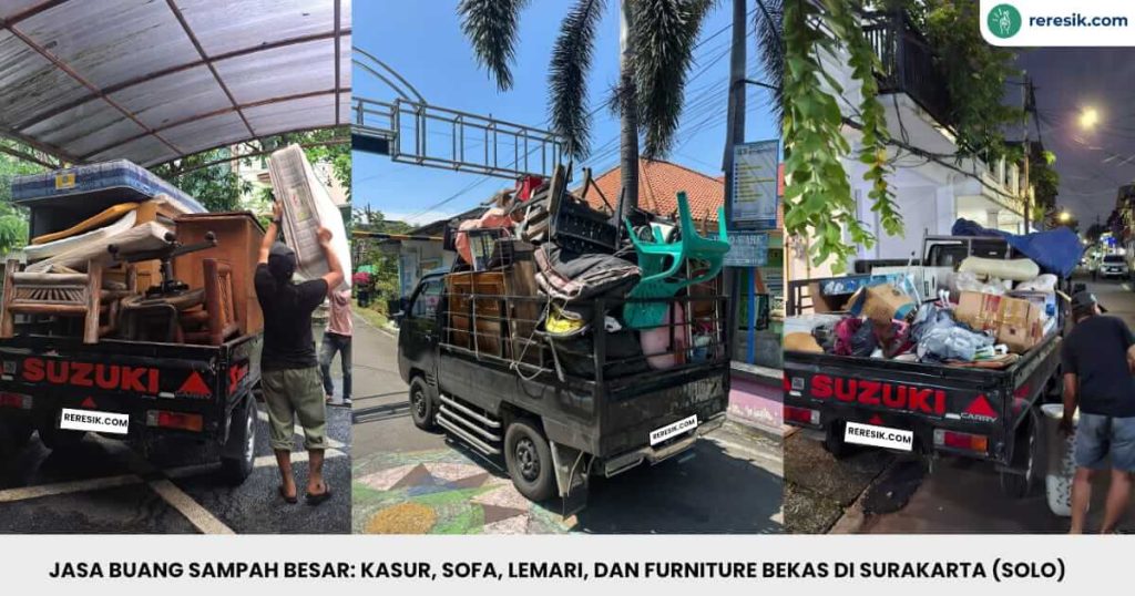 Jasa buang barang bekas apa saja: Kasur, sofa, lemari, furniture dan lainnya di Surakarta (Solo)